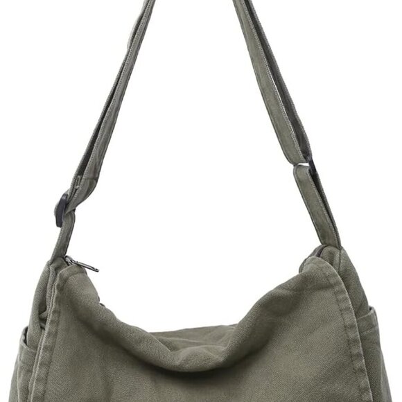 Vintage Canvas Messenger Bag for Unisex - 15 - Picture 1 of 6